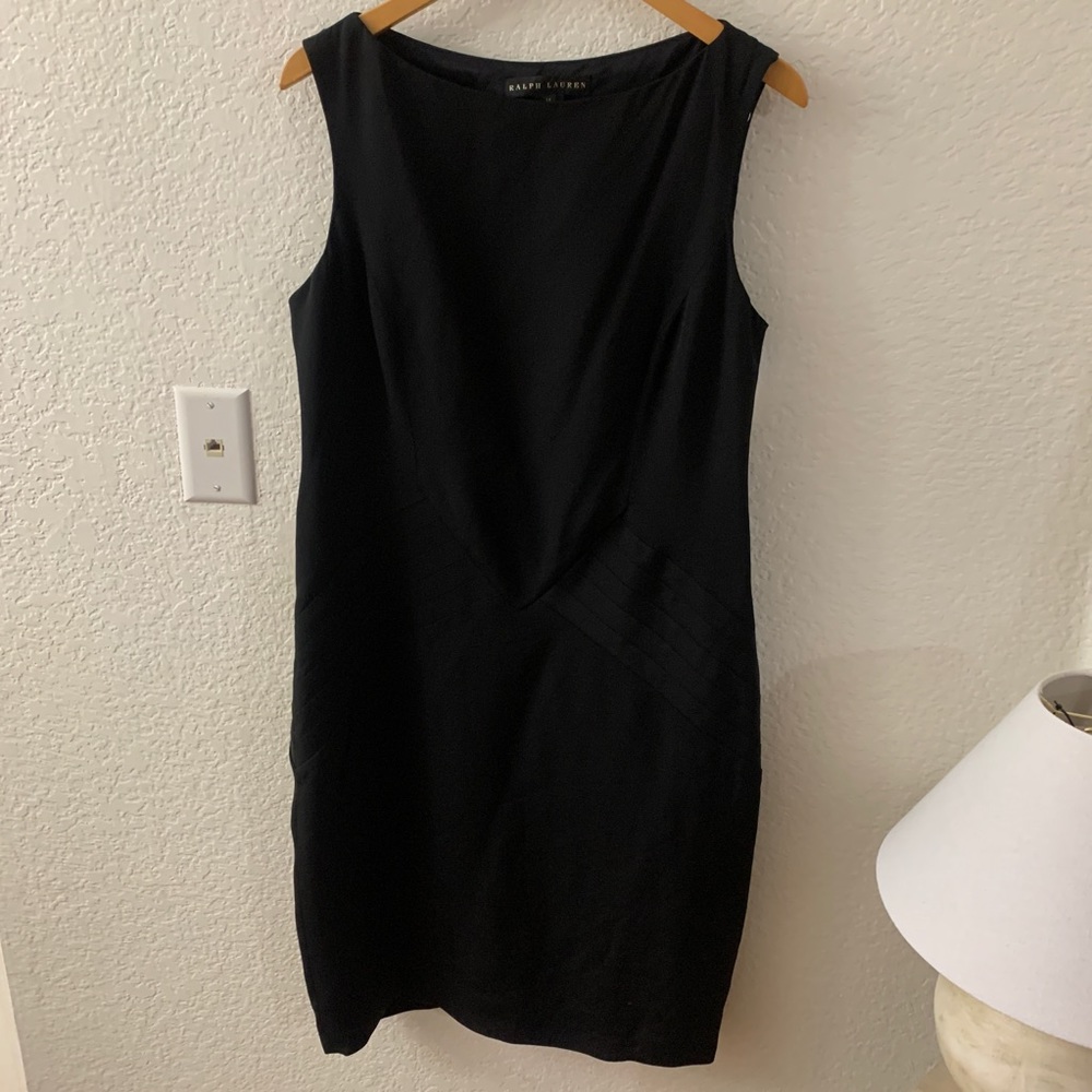 Ralph Lauren Black Label Sleeveless Silk Dress